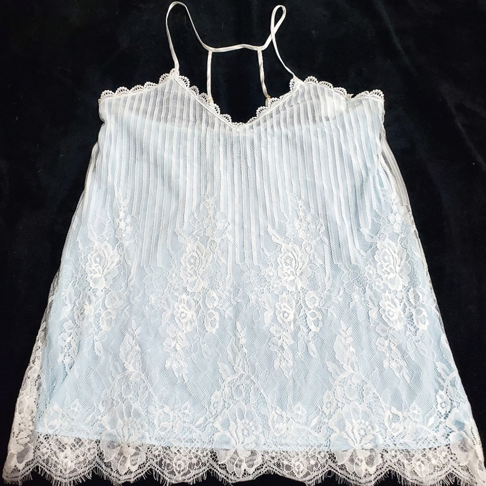 Bridal Blue Babydoll Chemise New With Tag